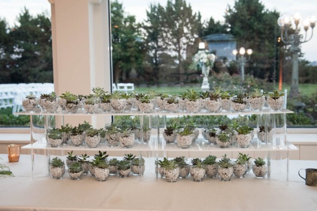 Julia and Peter's Modern Silver and Blush Belle Mer Wedding