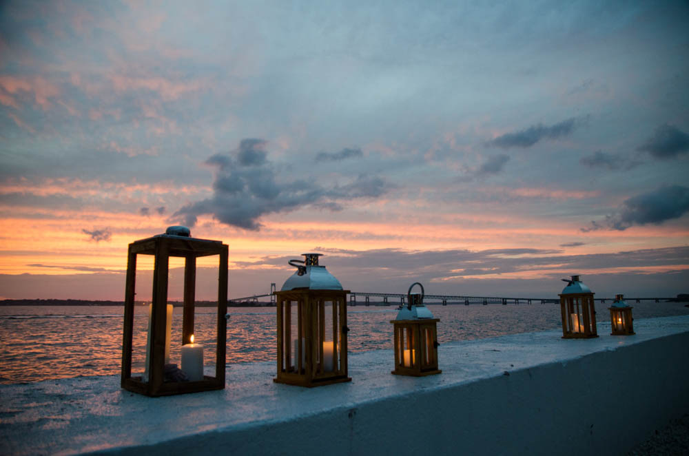 Julia and Peter's Modern Silver and Blush Belle Mer Wedding