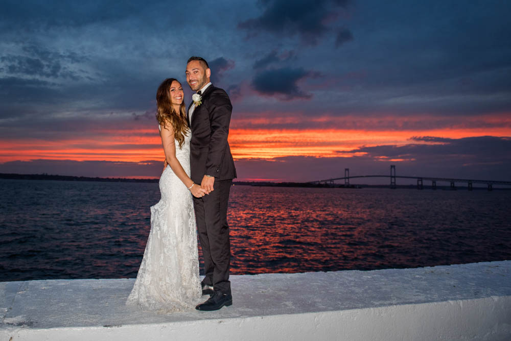 Julia and Peter's Modern Silver and Blush Belle Mer Wedding