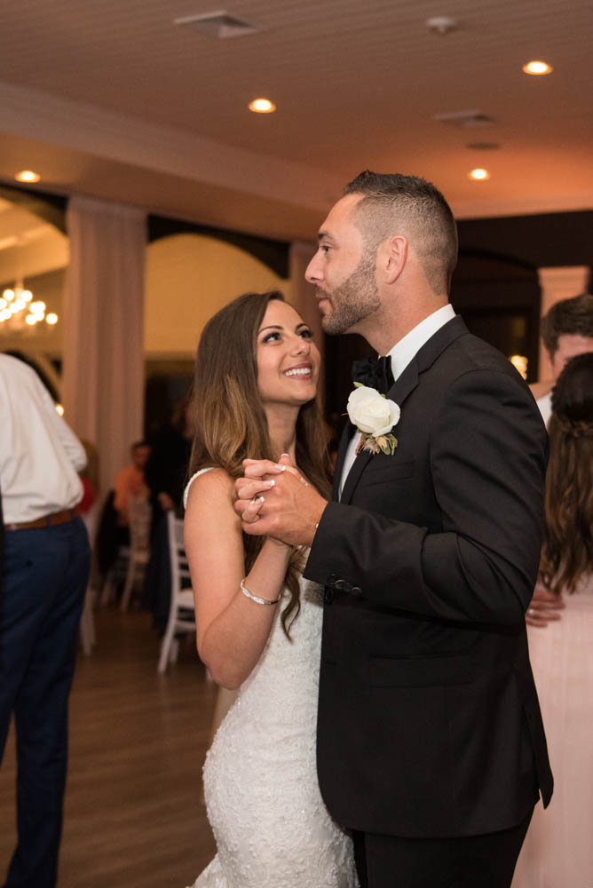 Julia and Peter's Modern Silver and Blush Belle Mer Wedding