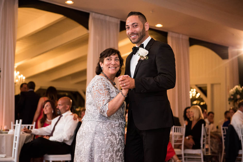 Julia and Peter's Modern Silver and Blush Belle Mer Wedding