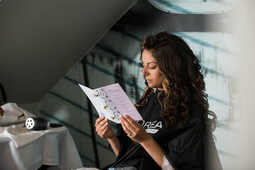 Julia and Peter's Modern Silver and Blush Belle Mer Wedding