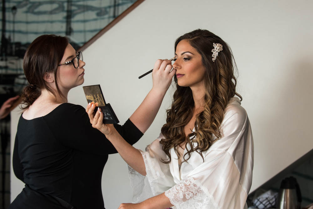 Julia and Peter's Modern Silver and Blush Belle Mer Wedding