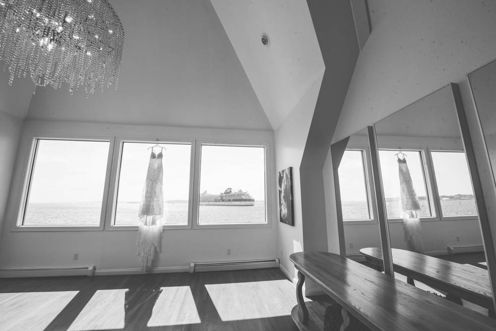 Julia and Peter's Modern Silver and Blush Belle Mer Wedding