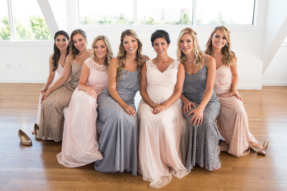 Julia and Peter's Modern Silver and Blush Belle Mer Wedding