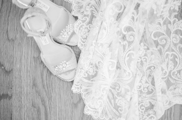 Julia and Peter's Modern Silver and Blush Belle Mer Wedding