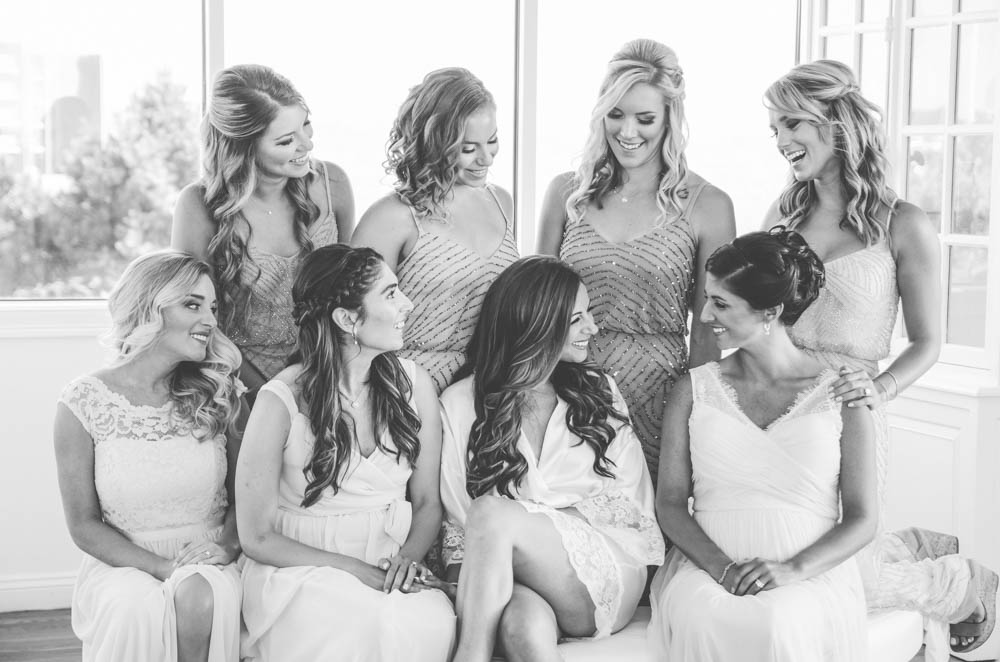 Julia and Peter's Modern Silver and Blush Belle Mer Wedding