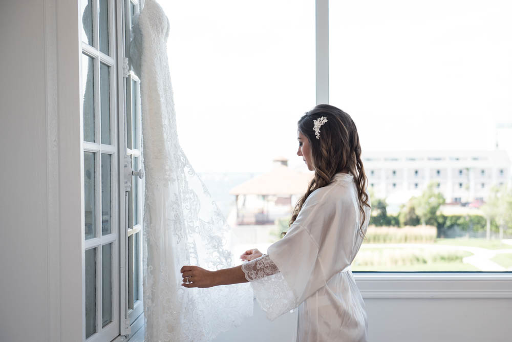 Julia and Peter's Modern Silver and Blush Belle Mer Wedding