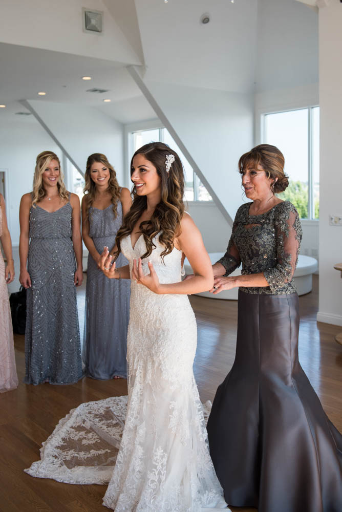 Julia and Peter's Modern Silver and Blush Belle Mer Wedding