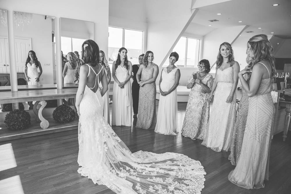 Julia and Peter's Modern Silver and Blush Belle Mer Wedding