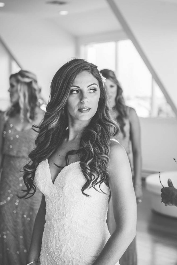 Julia and Peter's Modern Silver and Blush Belle Mer Wedding