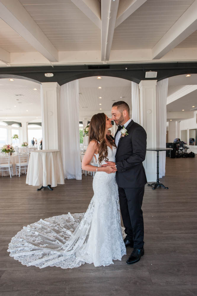 Julia and Peter's Modern Silver and Blush Belle Mer Wedding