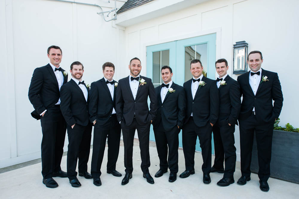 Julia and Peter's Modern Silver and Blush Belle Mer Wedding