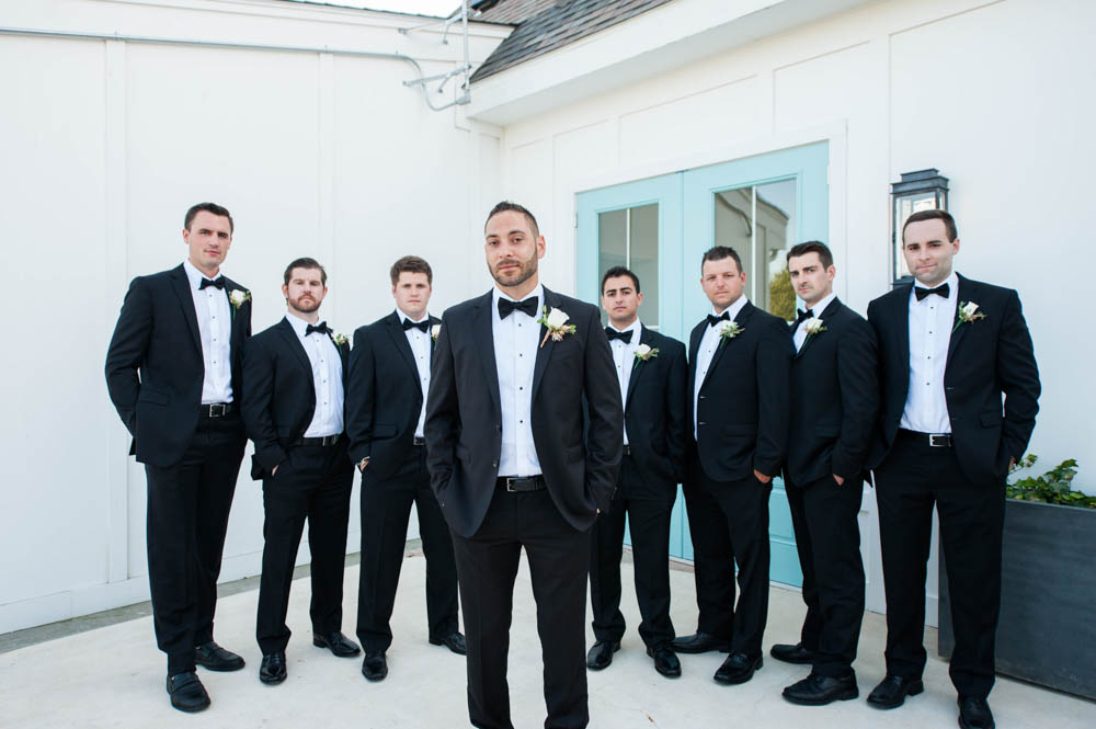 Julia and Peter's Modern Silver and Blush Belle Mer Wedding