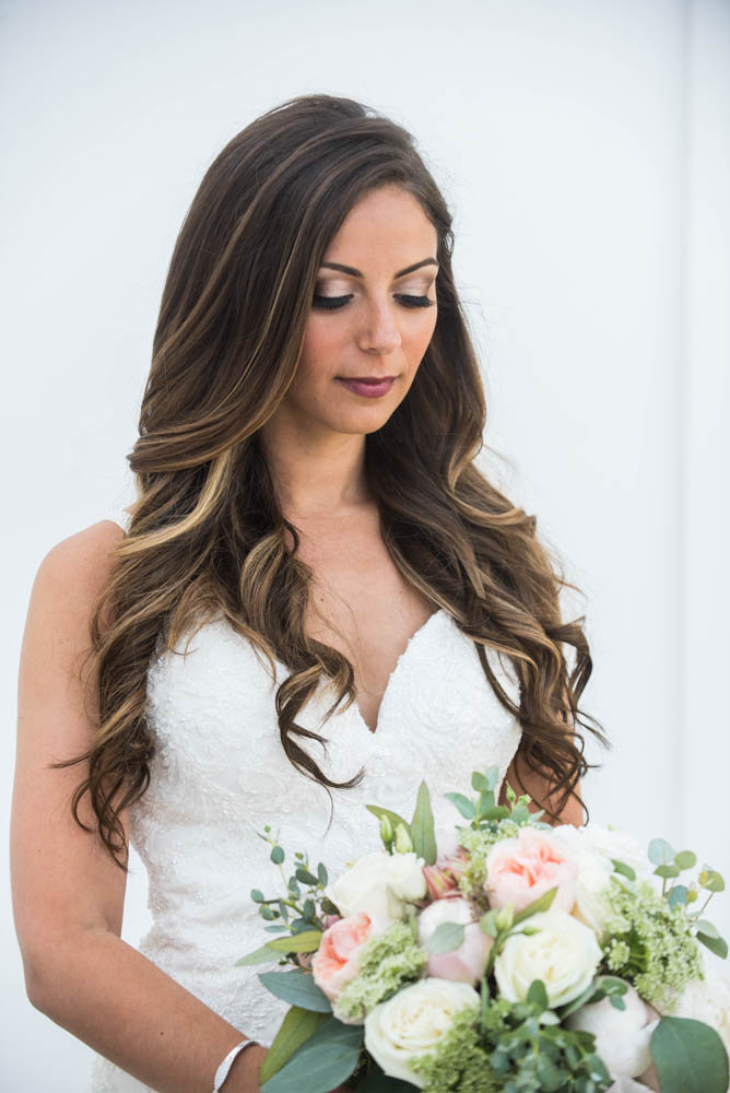 Julia and Peter's Modern Silver and Blush Belle Mer Wedding