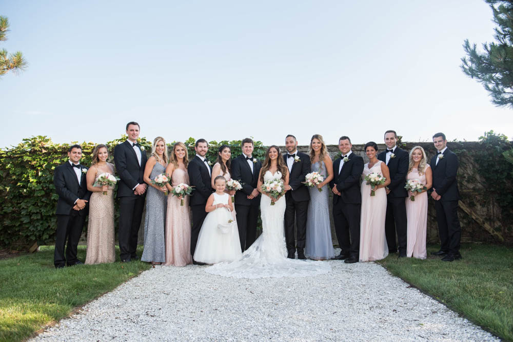 Julia and Peter's Modern Silver and Blush Belle Mer Wedding