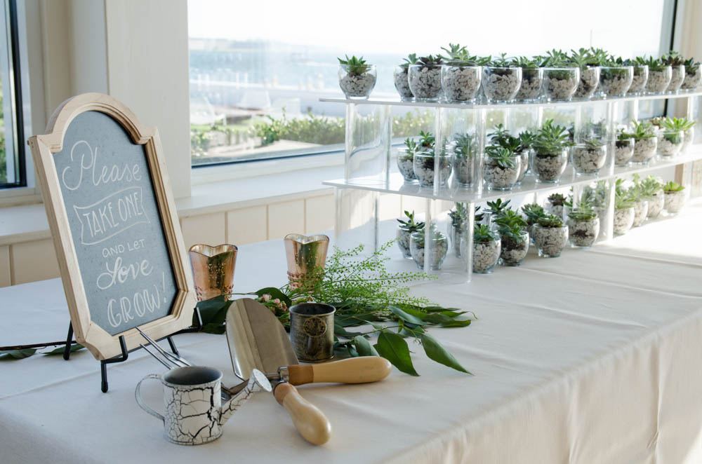 Julia and Peter's Modern Silver and Blush Belle Mer Wedding