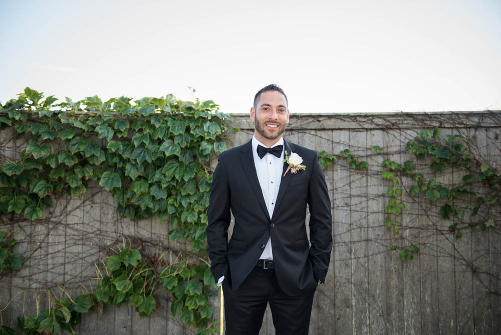 Julia and Peter's Modern Silver and Blush Belle Mer Wedding