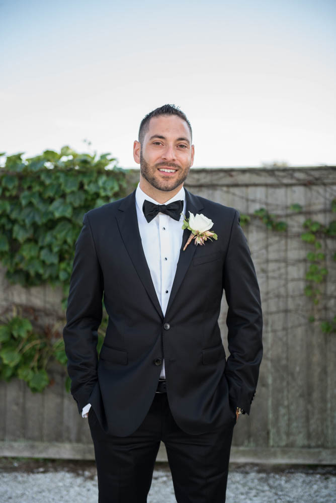 Julia and Peter's Modern Silver and Blush Belle Mer Wedding