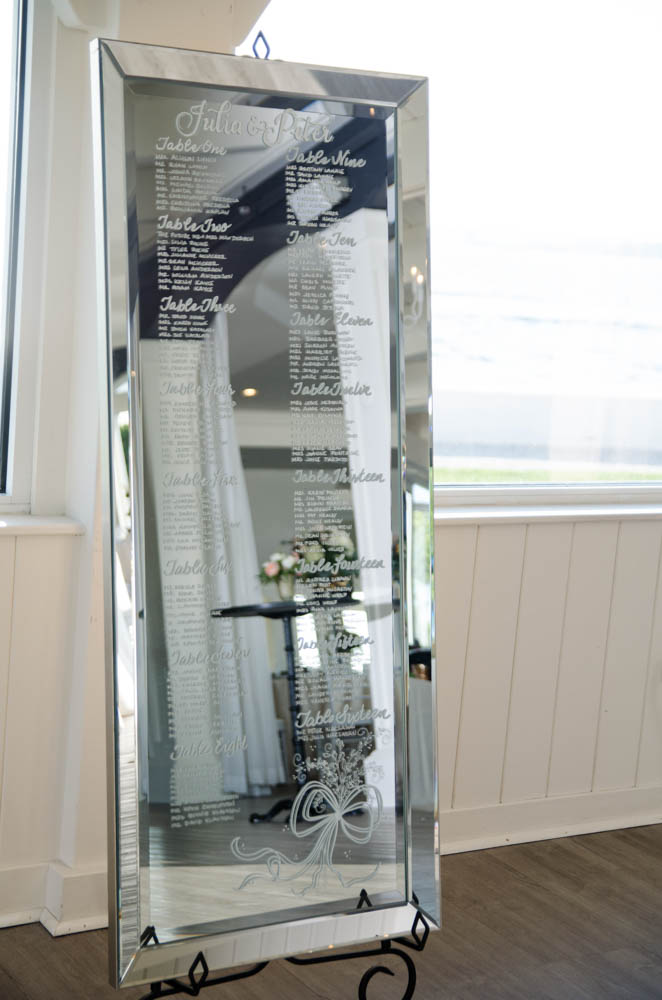 Julia and Peter's Modern Silver and Blush Belle Mer Wedding