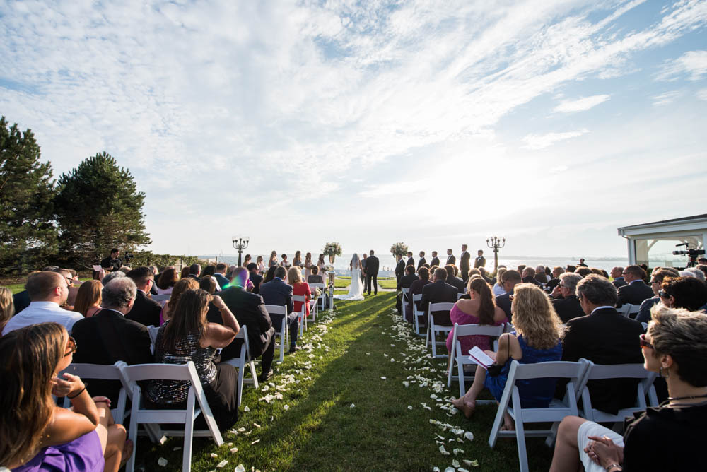 Julia and Peter's Modern Silver and Blush Belle Mer Wedding