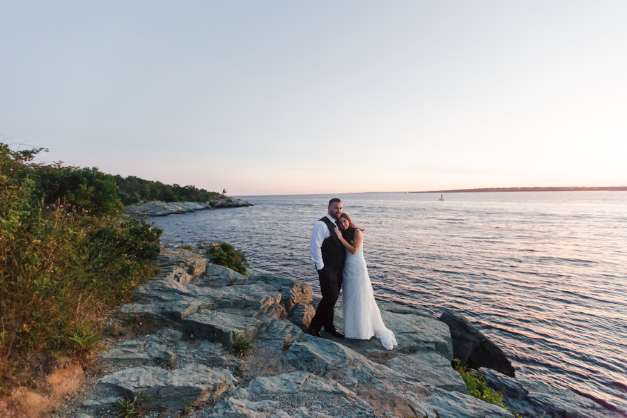 Michaela and Matt's Intimate Castle Hill Inn Wedding on The Newport Bride