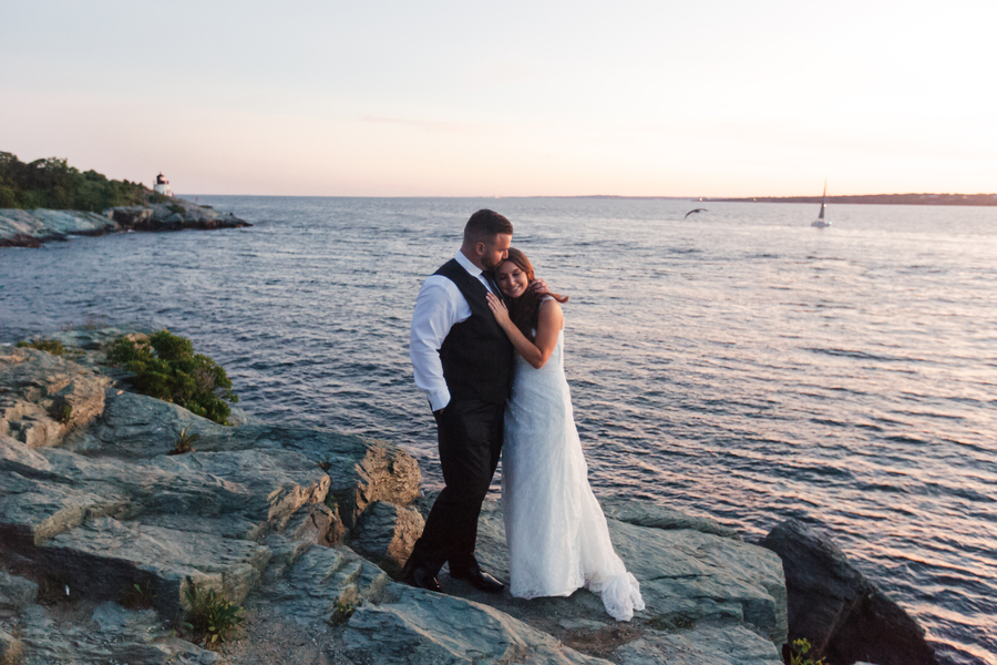 Michaela and Matt's Intimate Castle Hill Inn Wedding on The Newport Bride