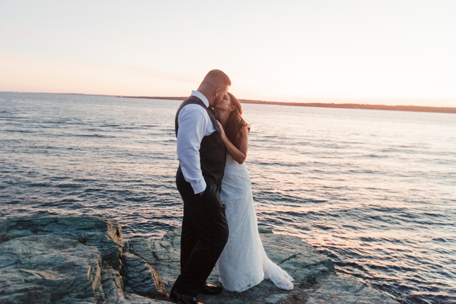 Michaela and Matt's Intimate Castle Hill Inn Wedding on The Newport Bride