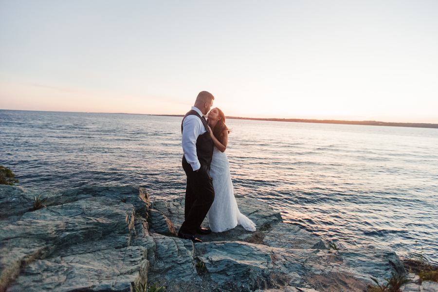 Michaela and Matt's Intimate Castle Hill Inn Wedding on The Newport Bride