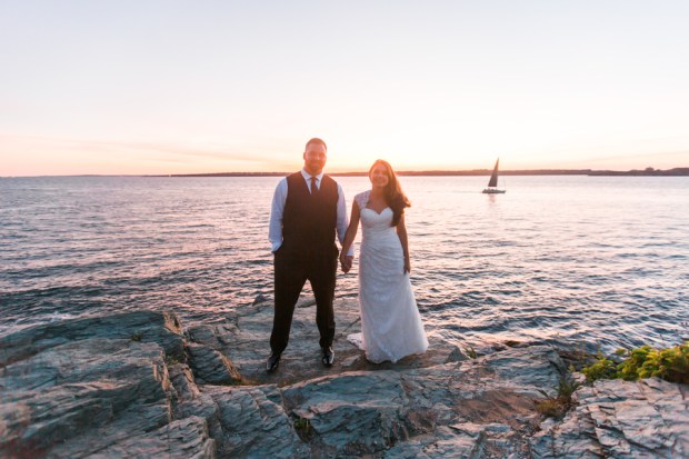 Michaela and Matt's Intimate Castle Hill Inn Wedding on The Newport Bride