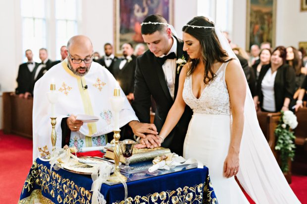Kayla and Steve's Red and Gold Wedding The Atlantic Resort