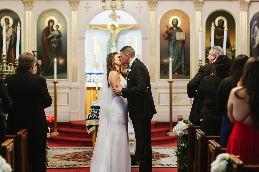 Kayla and Steve's Red and Gold Wedding The Atlantic Resort