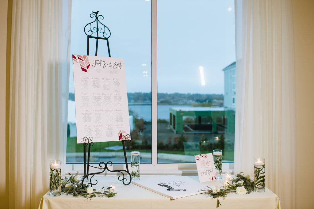 Kayla and Steve's Red and Gold Wedding The Atlantic Resort