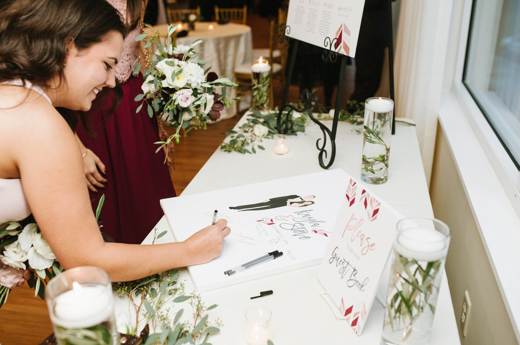 Kayla and Steve's Red and Gold Wedding The Atlantic Resort