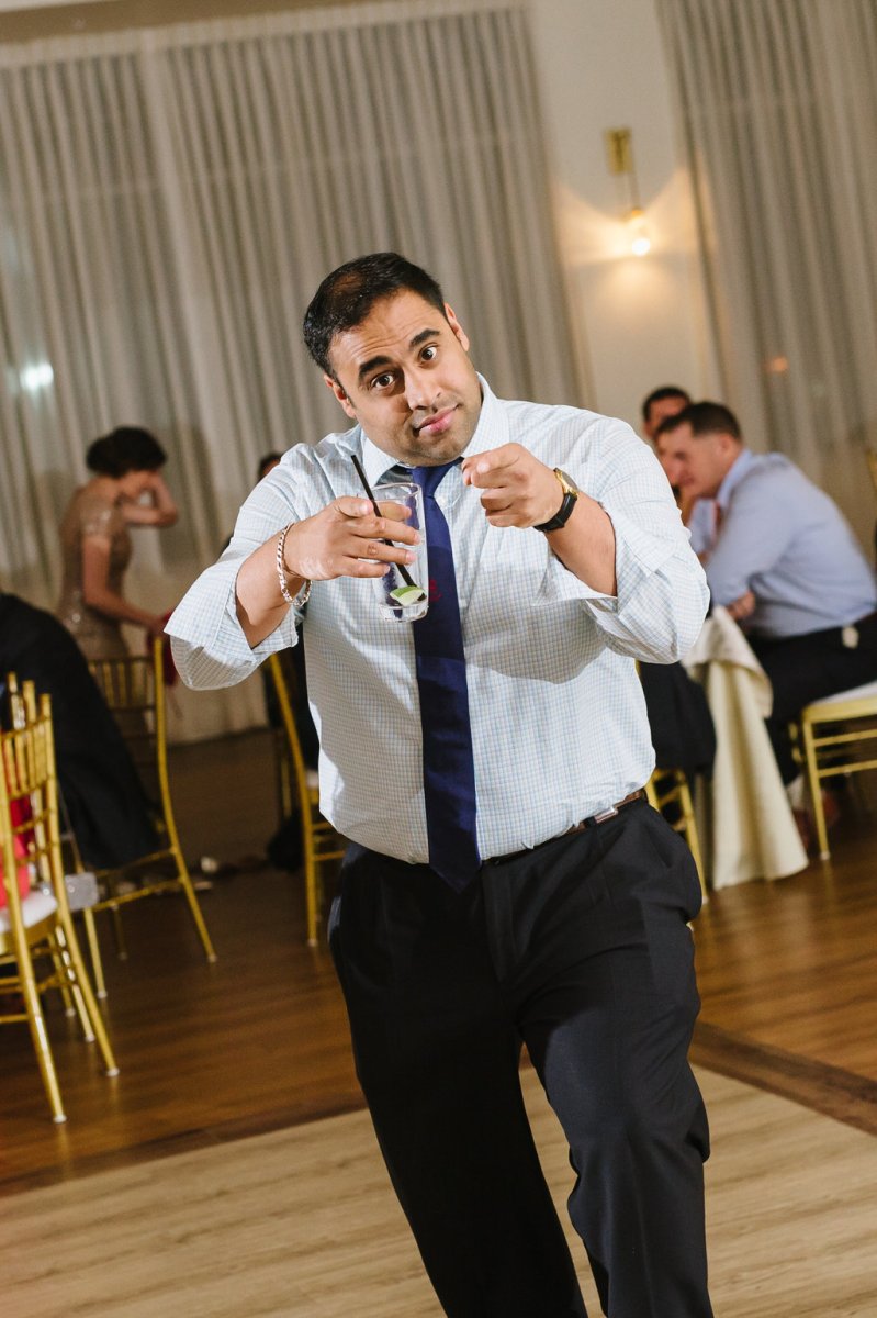 Kayla and Steve's Red and Gold Wedding The Atlantic Resort