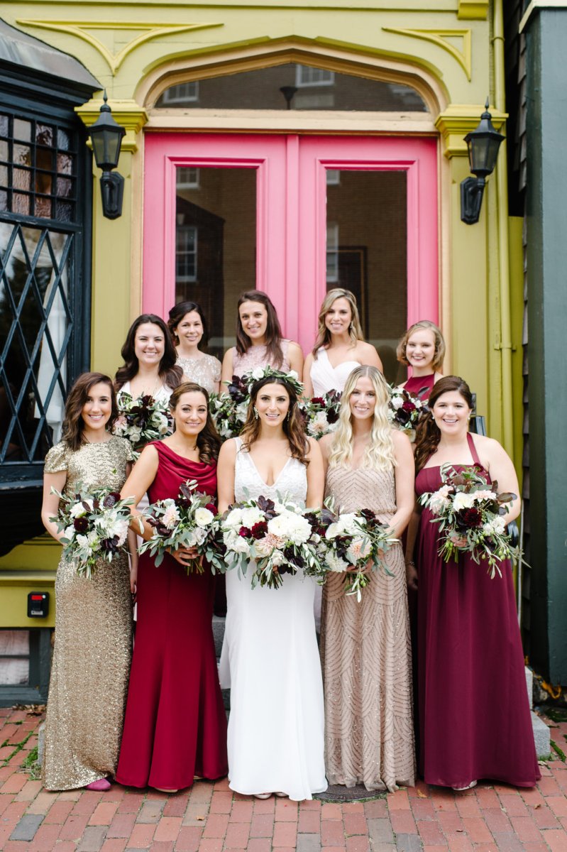 Kayla and Steve's Red and Gold Wedding The Atlantic Resort