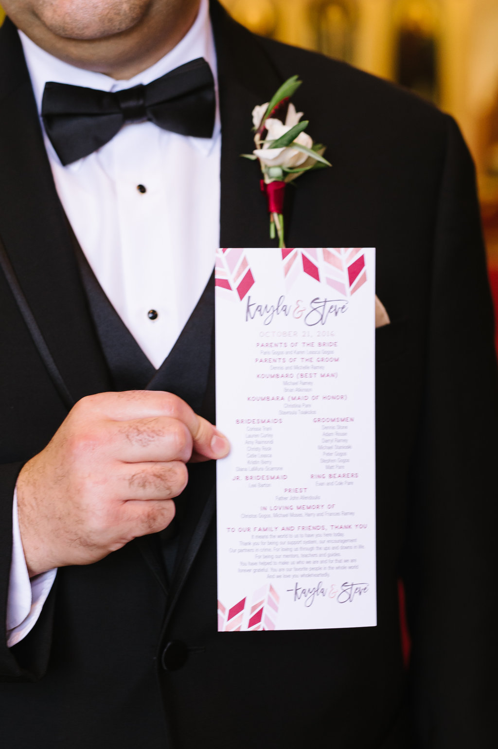 Kayla and Steve's Red and Gold Wedding The Atlantic Resort