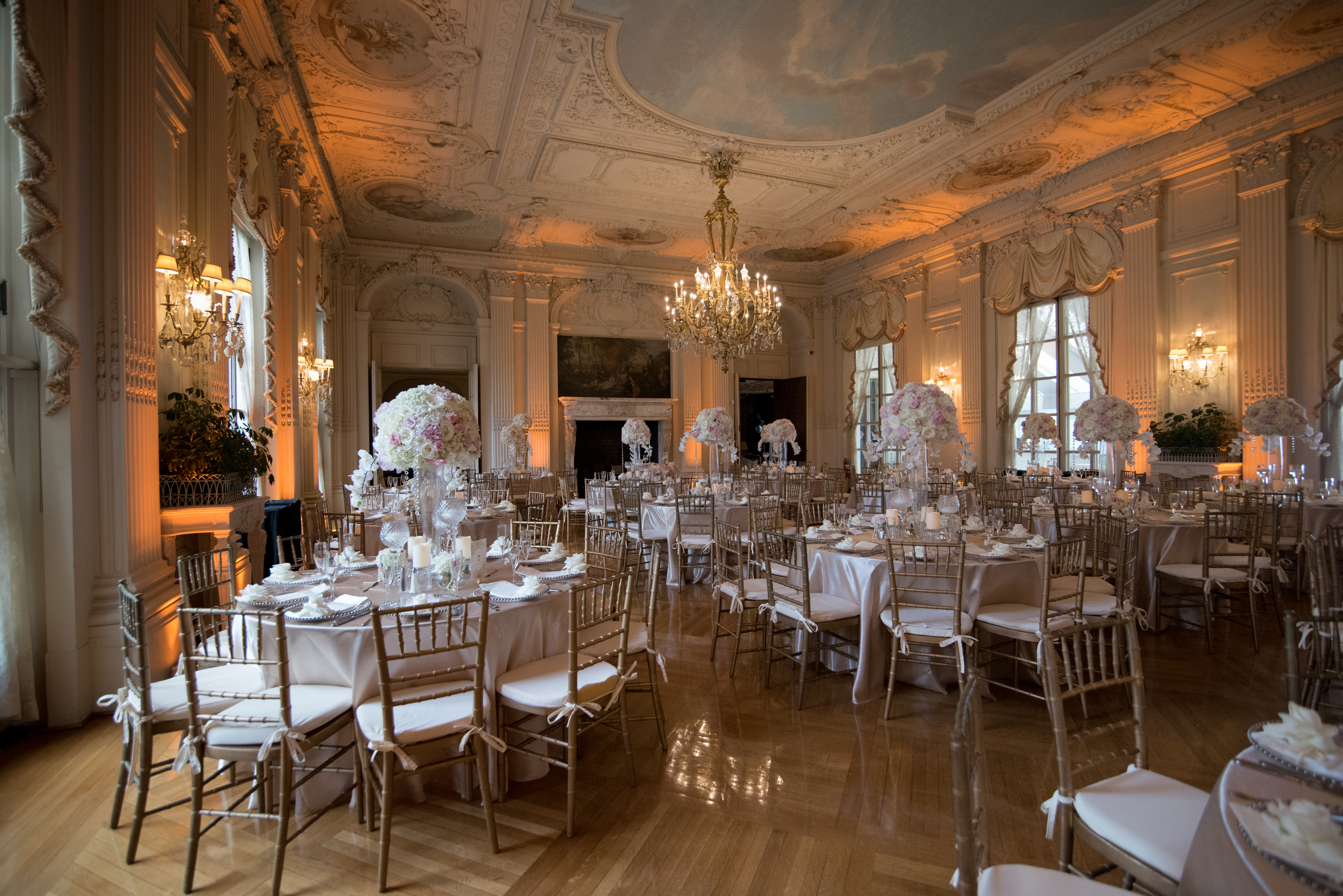 Ariana and Elie's Blush Toned Rosecliff Wedding on The Newport Bride