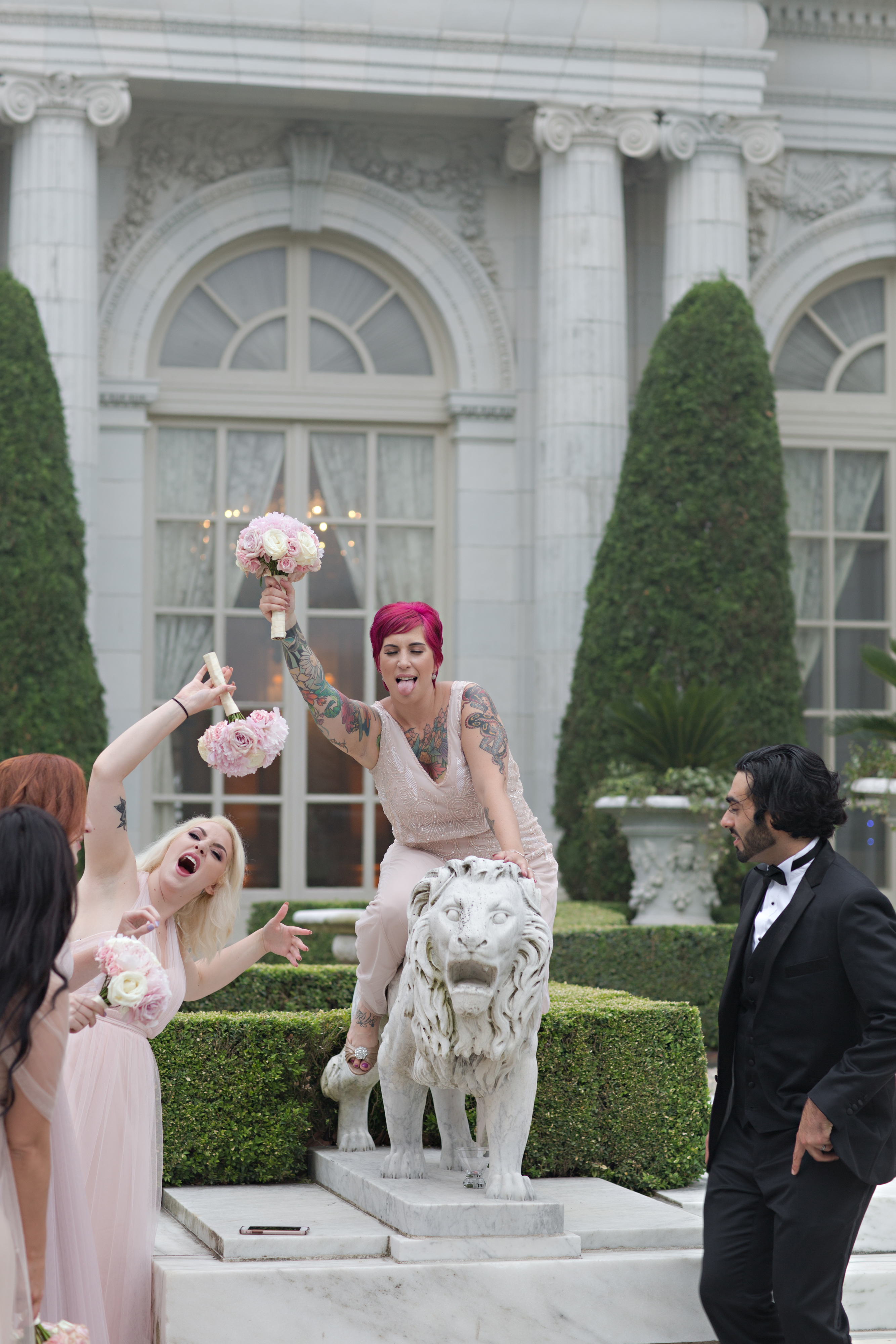 Ariana and Elie's Blush Toned Rosecliff Wedding on The Newport Bride a Rhode Island Wedding Blog