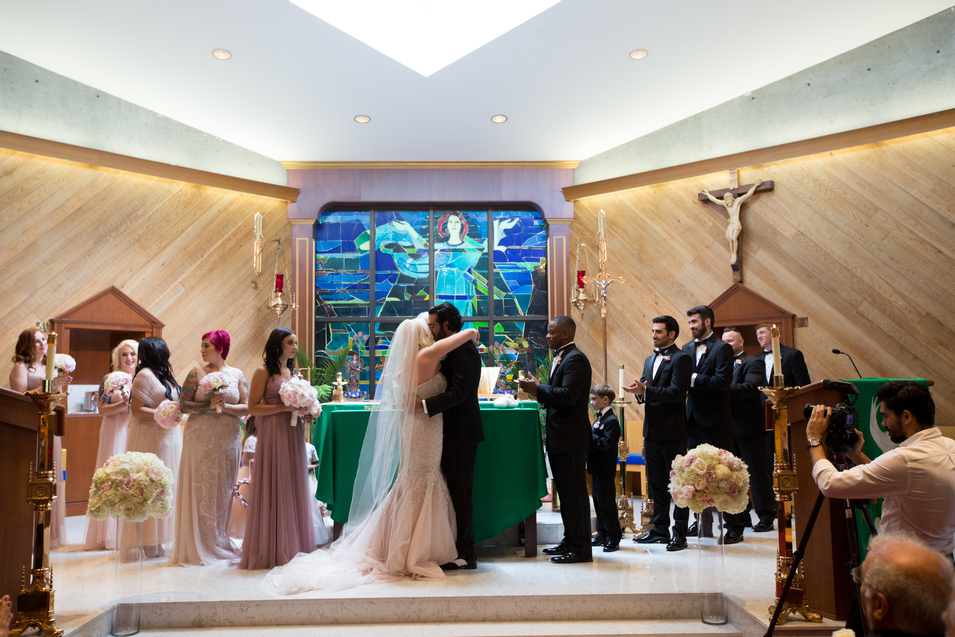 Ariana and Elie's Blush Toned Wedding at Rosecliff on The Newport Bride