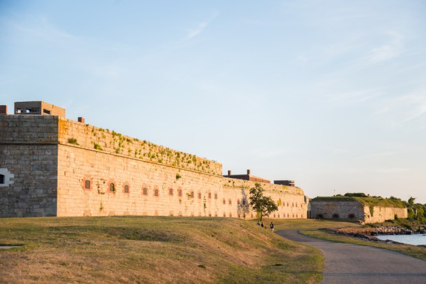 Kaitlyn and Adam's Magenta and Blush Fort Adams Wedding on The Newport Bride Wedding Blog