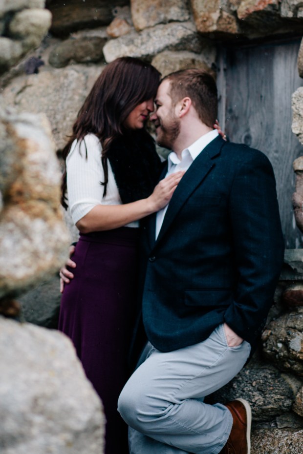 Justine + Brian's Winter Engagement Session at Blithewold Mansion and Gardens on The Newport Bride a Rhode Island Bridal Blog