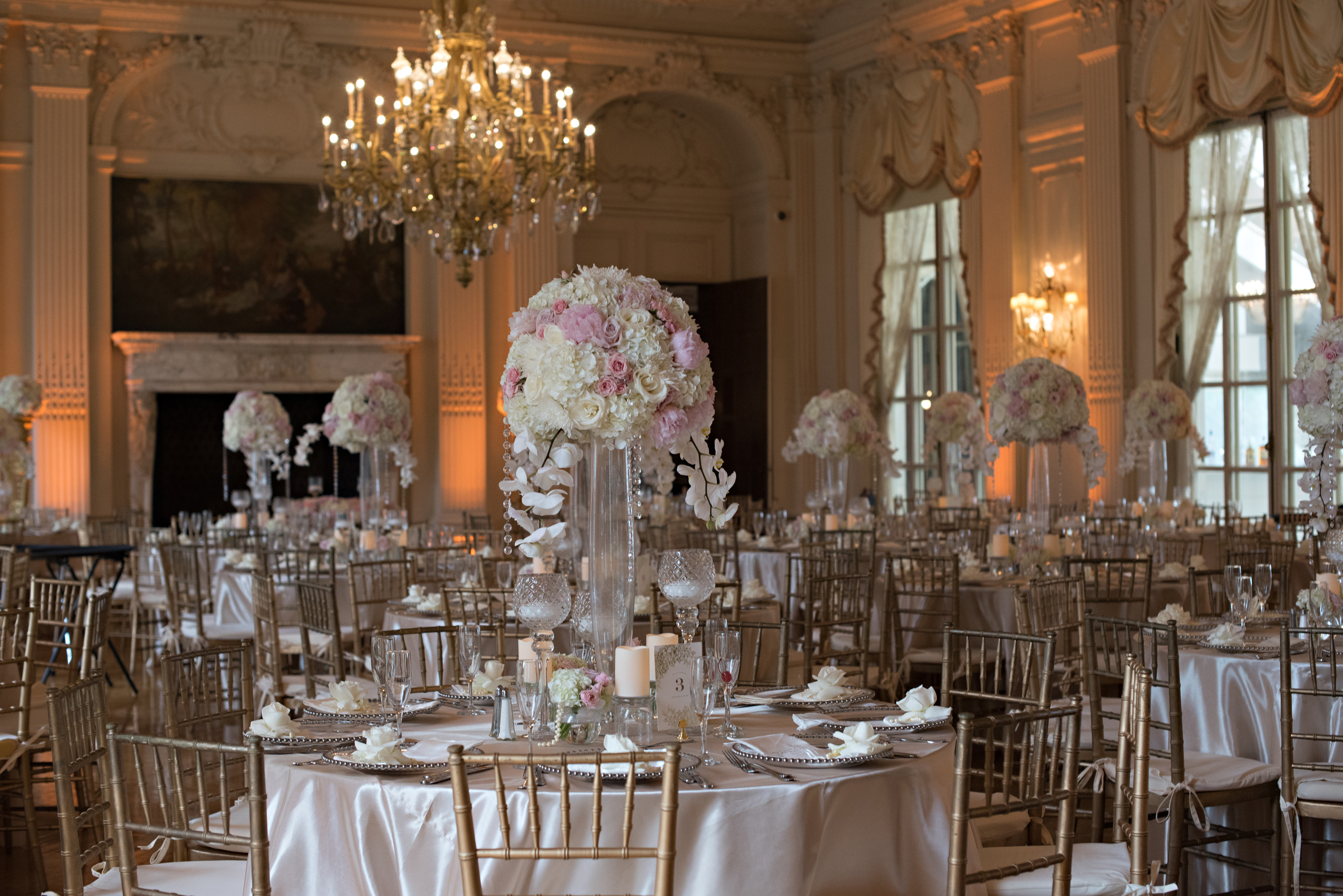 Ariana and Elie's Blush Toned Rosecliff Wedding on The Newport Bride