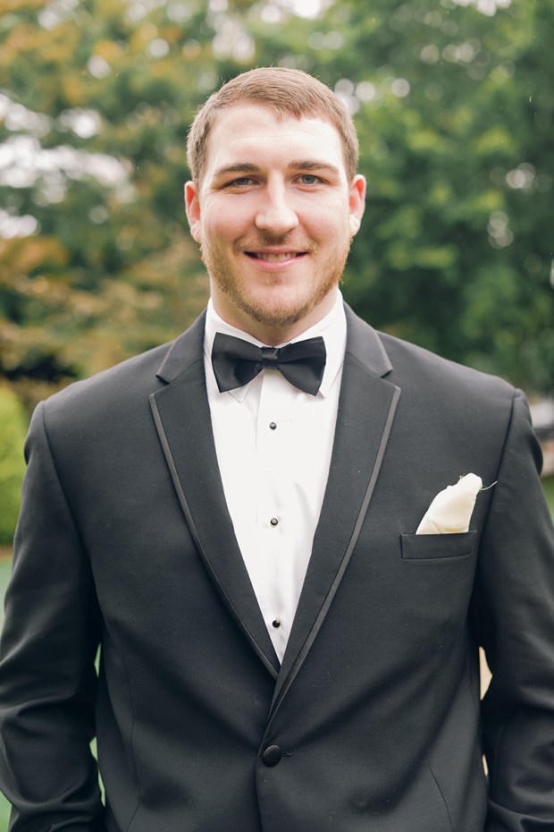 Danielle and Dan's Gold and Cranberry Atlantic Resort Wedding