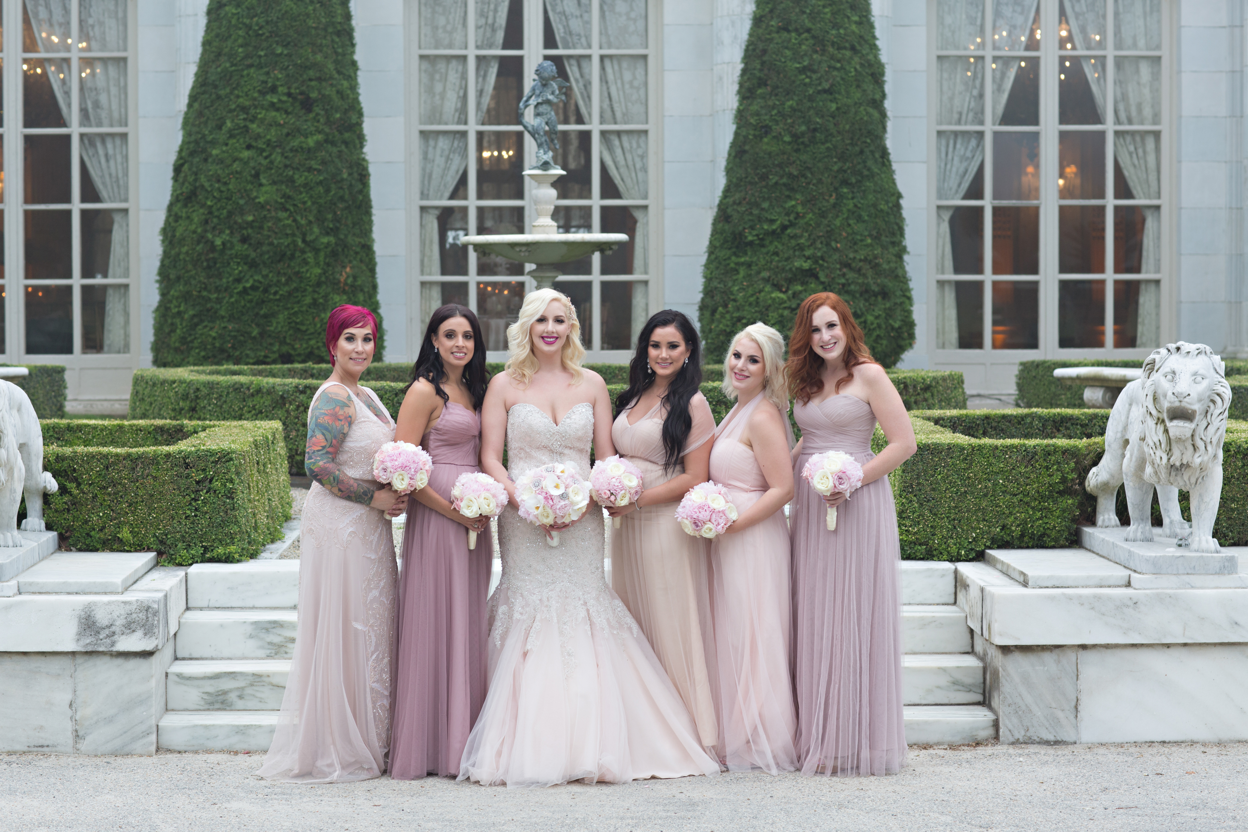 Ariana and Elie's Blush Toned Rosecliff Wedding on The Newport Bride a Rhode Island Wedding Blog