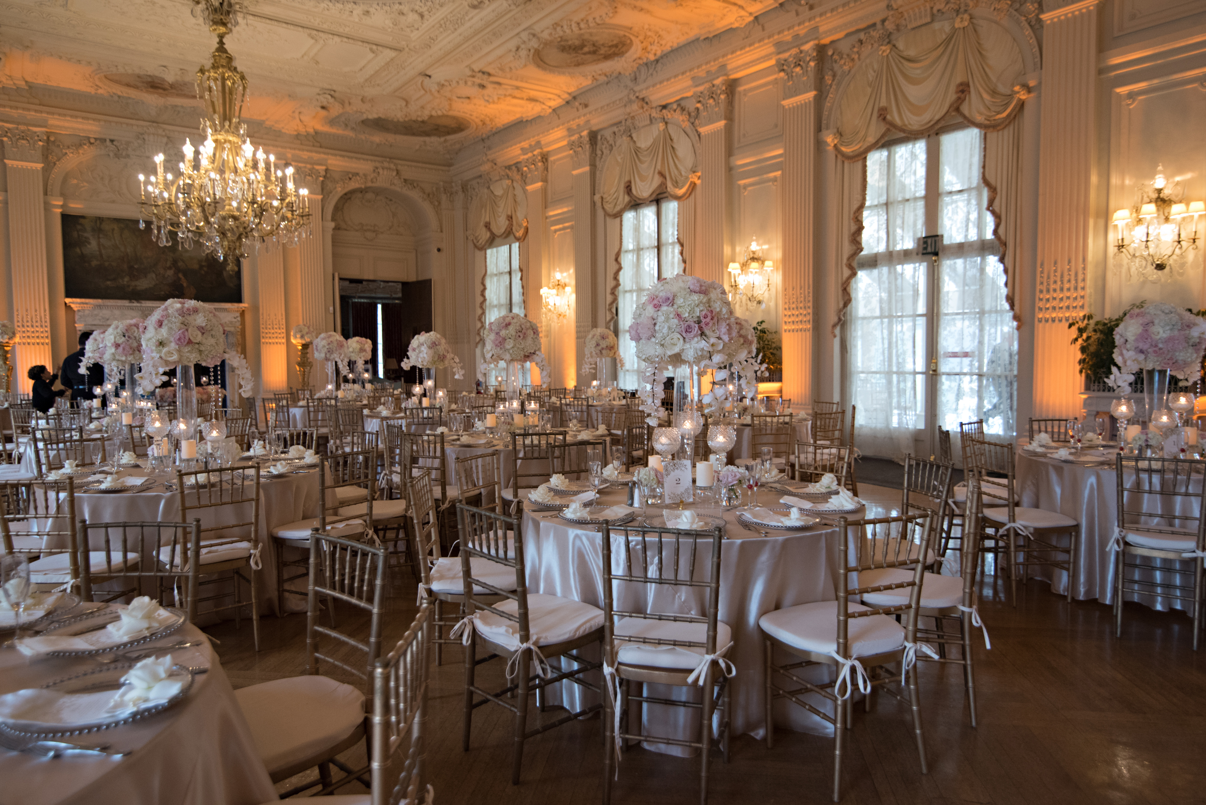 Ariana and Elie's Blush Toned Rosecliff Wedding on The Newport Bride