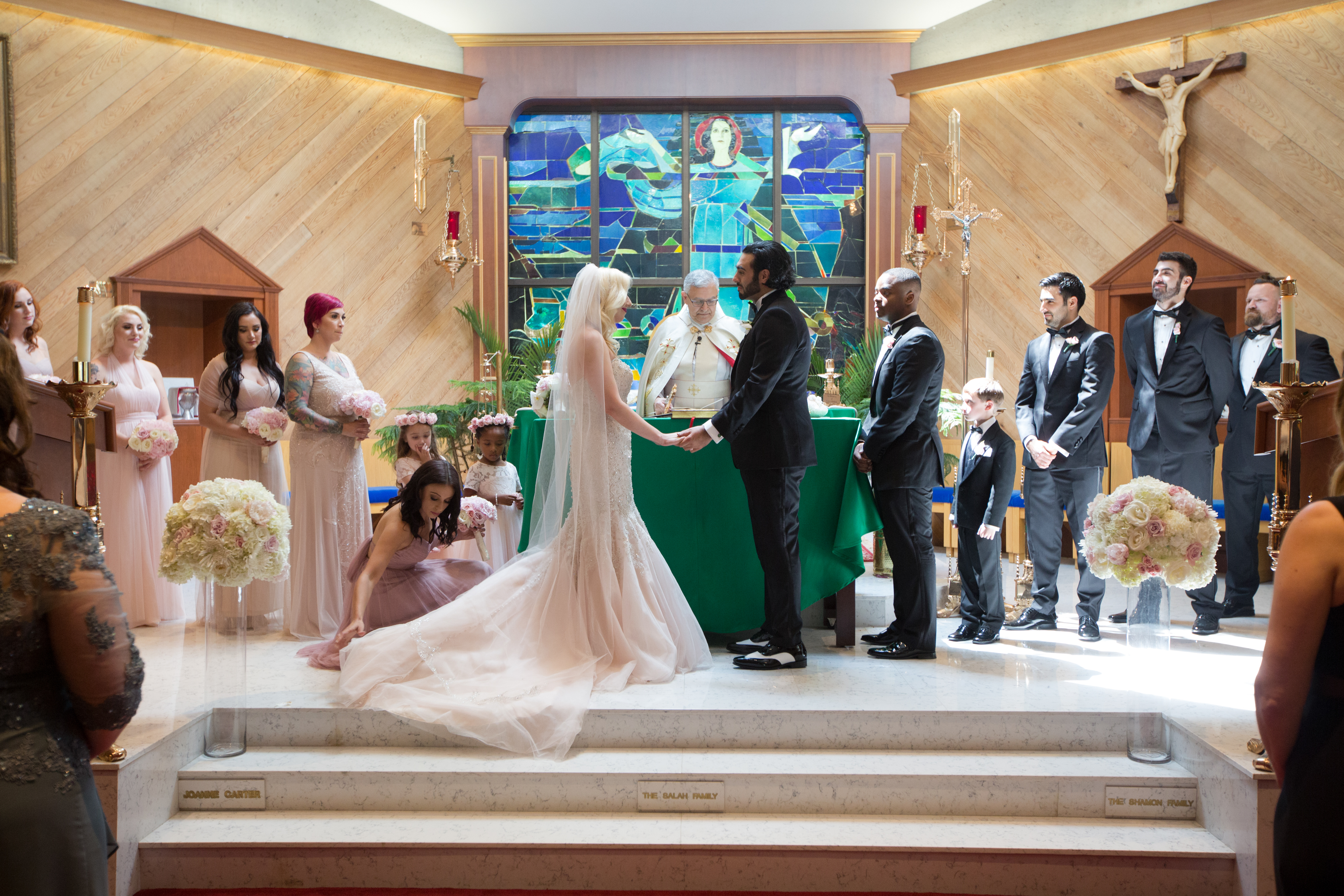 Ariana and Elie's Blush Toned Wedding at Rosecliff on The Newport Bride