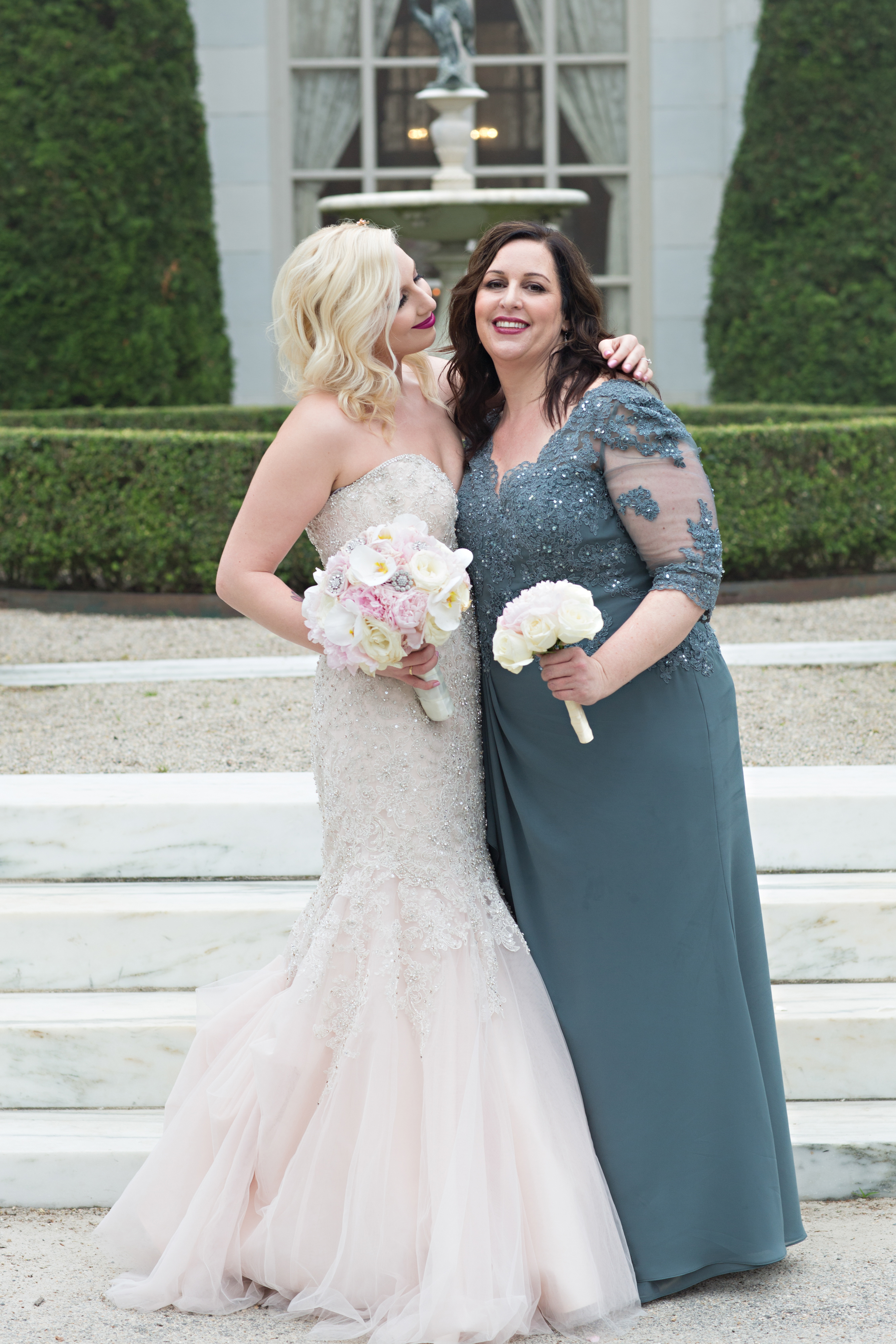 Ariana and Elie's Blush Toned Rosecliff Wedding on The Newport Bride a Rhode Island Wedding Blog