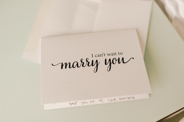 Danielle and Dan's Gold and Cranberry Atlantic Resort Wedding