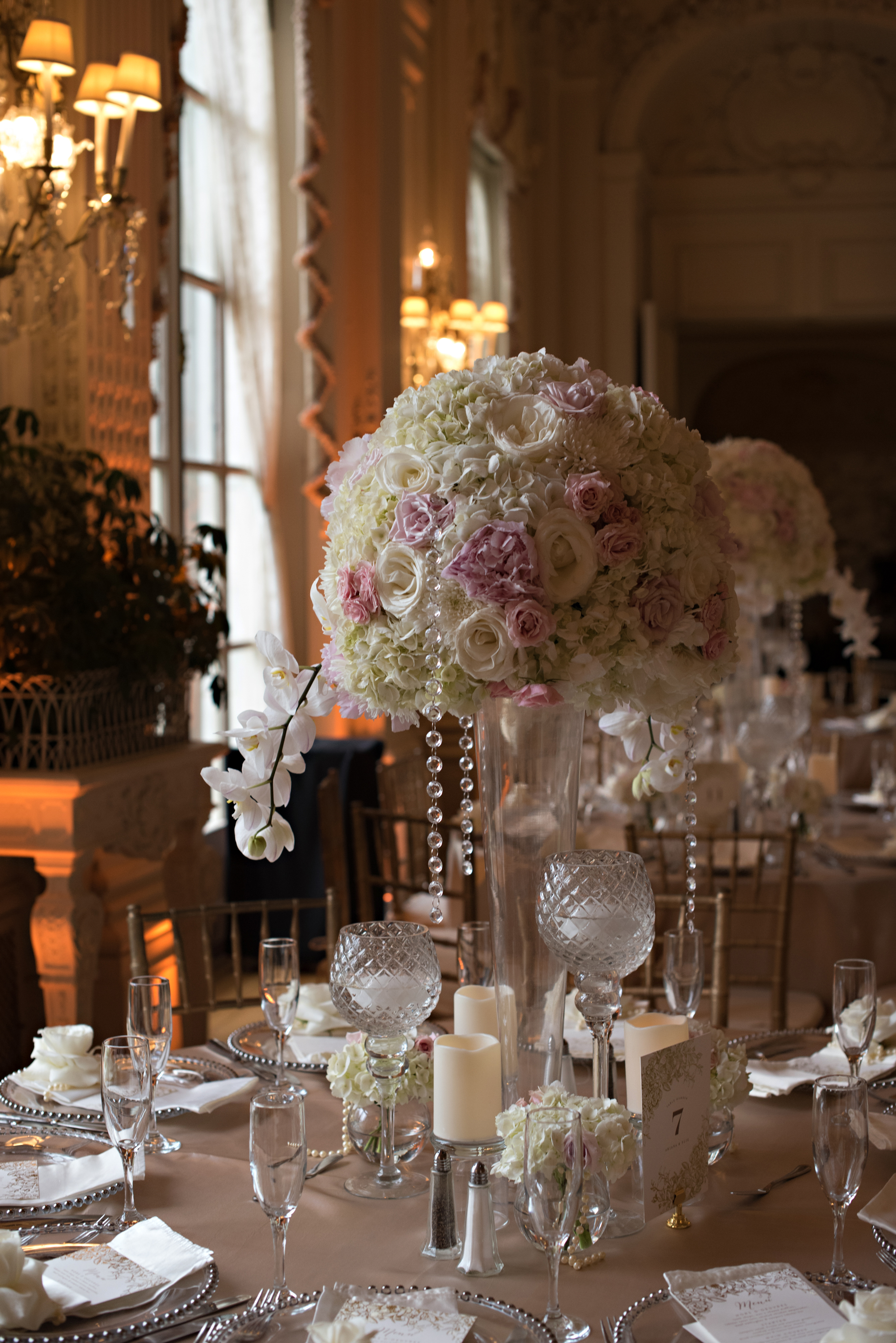 Ariana and Elie's Blush Toned Rosecliff Wedding on The Newport Bride